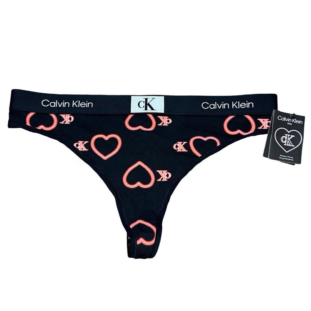 New With Tags Calvin Klein Heart Thong Size XL - Picture 3 of 6